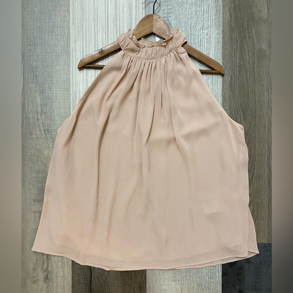 Blush higheck sleeveless blouse - Picture 2 of 5